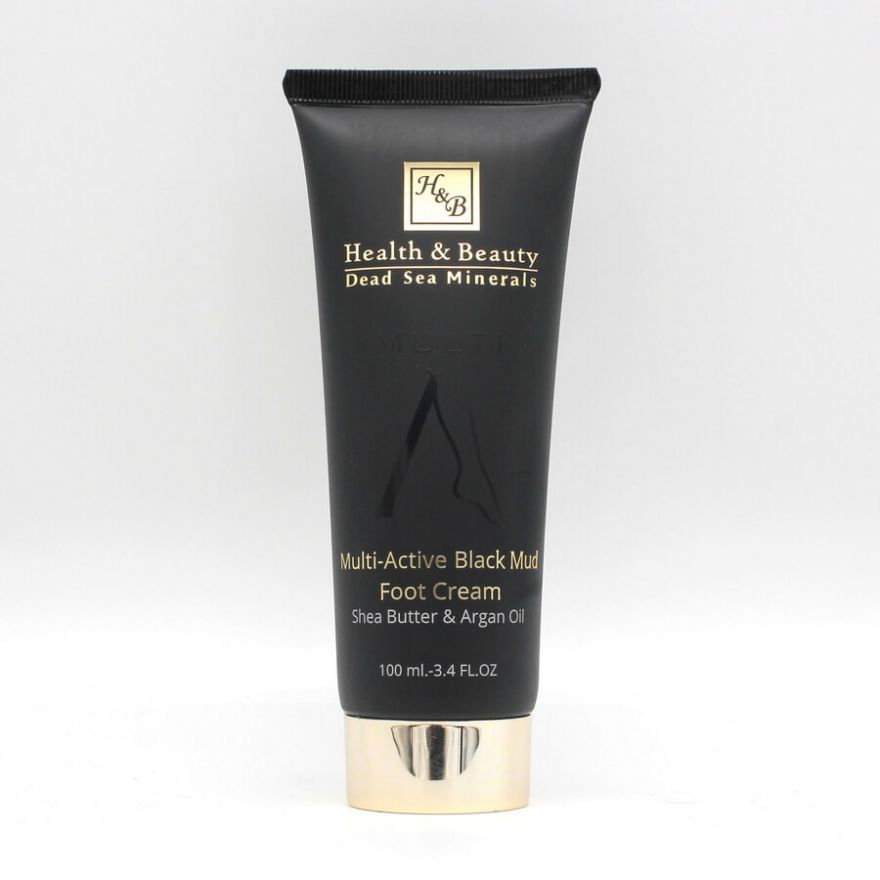Крем для ног мультиактивный с грязью мёртвого моря Health & Beauty BLACK (Хелс энд Бьюти Блэк) 100 мл