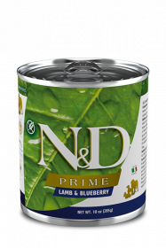 N&D DOG PRIME LAMB&BLUEBERRY (Ягненок с черникой для собак) 285г.