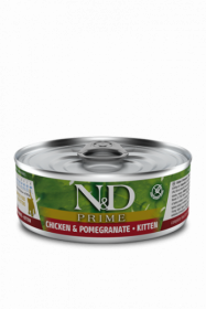 N&D CAT PRIME CHICKEN&POMEGRANATE Kitten (Курица с Гранатом для котят) 80г.