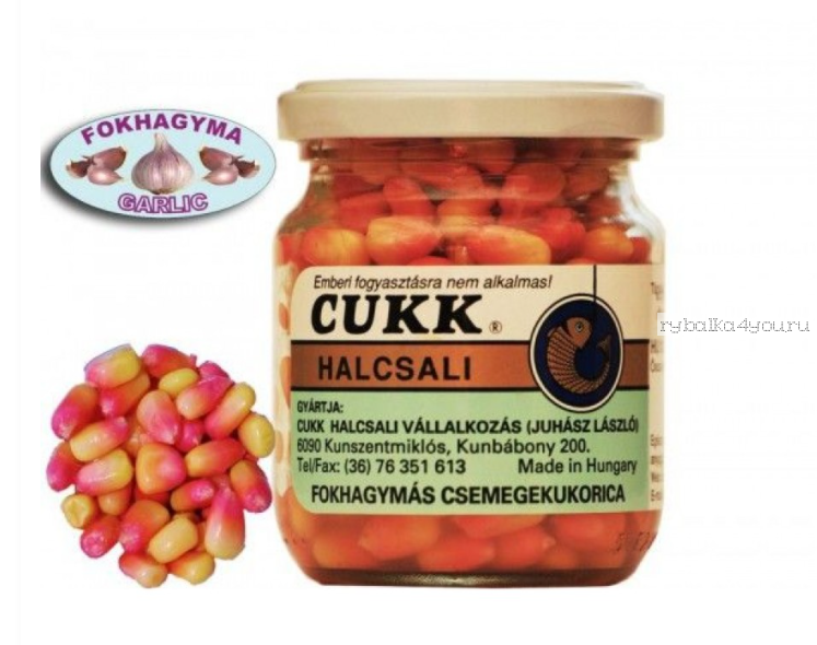 Cukk Кукуруза в банке "Чеснок" 125г. 0067