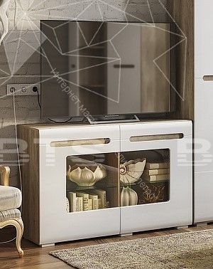 Комод "Наоми" КМ-10 (Белый глянец/дуб каньон)