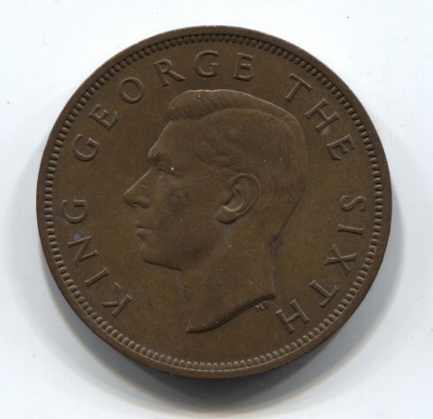 1 пенни 1952 Новая Зеландия