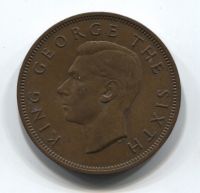 1 пенни 1952 Новая Зеландия