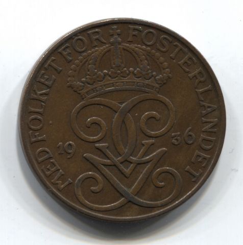 5 эре 1936 Швеция
