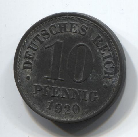 10 пфеннигов 1920 Германия