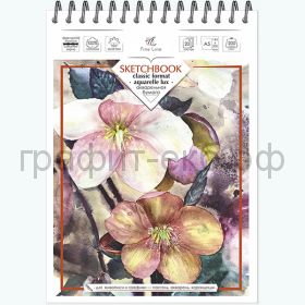 Блокнот А5 20л.нелин.Полином Sketchbook FINE LINE AQUARELLE LUX 200г/м2 3076