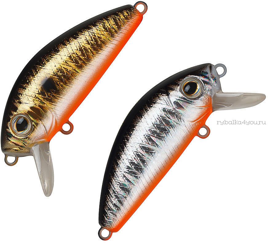 Воблер Strike Pro Mustang Minnow 45 4,5см, 4,5гр. загл. 0,2-0,5м. Цвет: A70-613-SBO