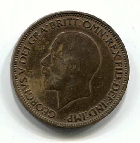 1/2 пенни 1928 Великобритания