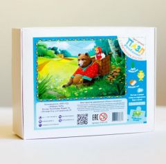 Деревянный пазл Маша и медведь