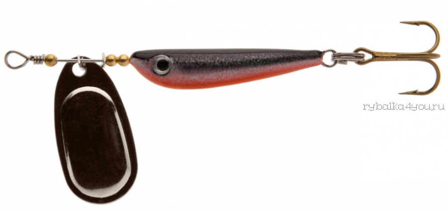 Блесна WAKE SPINNER AURA MINNOW 14г/ Цвет: BLACK SILVER