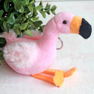 Игрушка для куклы, розовый фламинго 11 см