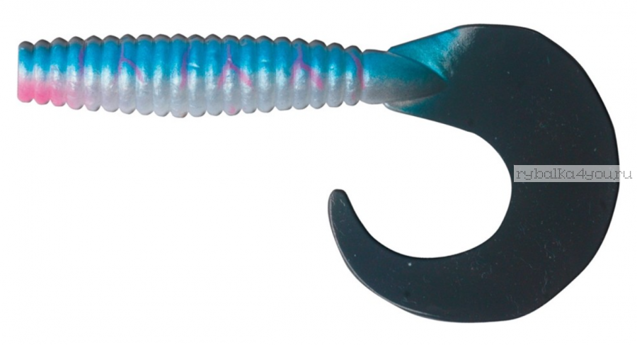 Силиконовая приманка WAKE GRUB 5.5" 13,5см/ 8гр/ Цвет: FREEZE PERCH 446 (Упаковка 5 шт.)