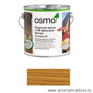 Защитное масло с УФ-фильтром Osmo 425 Дуб 0,75 л против роста синей гнили, плесени, грибков UV-Schutz-Ol Extra для наружных работ Osmo-425-0,75 11600033