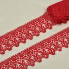 фото Кружево гипюр KRUZHEVO  ширина 56 мм. TR.8G8240.02 красный