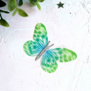 Аксессуар для кукол - бабочка зеленая, 6 см.