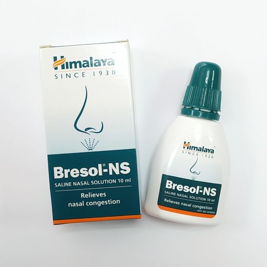 Бресол капли-спрей для носа | Bresol-NS Saline Nasal Solution | 10 мл | Himalaya