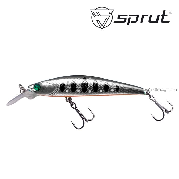 Воблер Sprut Anko Minnow 65SP  65 мм / 4 гр / Заглубление: 0,3-0,8 м / цвет: SBKTR