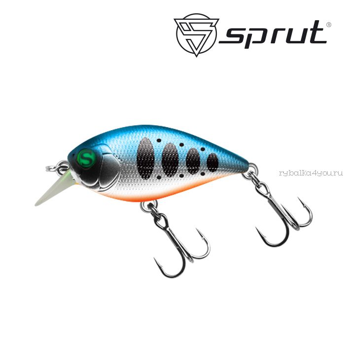 Воблер Sprut Numi Crank 35F 35 мм / 3,5 гр / Заглубление: 1-2 м / цвет: SBTR