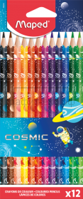 Карандаши цв.12цв.Maped COLOR'PEPS COSMIC пластиковые 862242