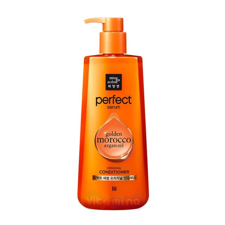 Mise En Scene Кондиционер для поврежденных волос Perfect Serum Golden Morocco Argan Oil Original Сonditioner, 680 мл
