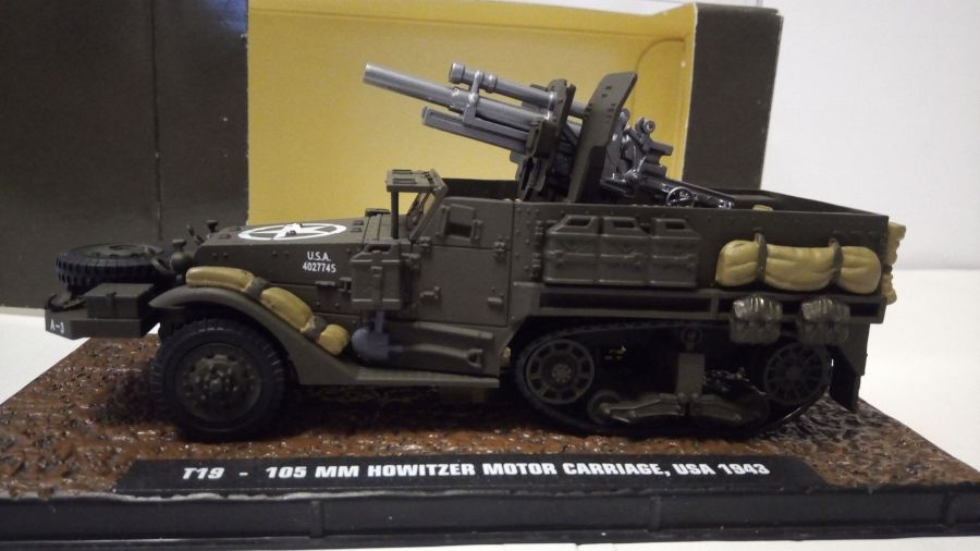 Американская САУ 105 mm Howitzer Motor Carriage  1943 в масштабе 1/43