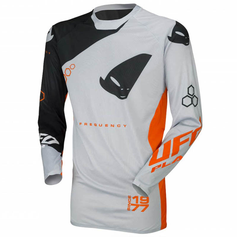 UFO Slim Frequency Jersey Gray/Black/Neon Orange джерси для мотокросса и эндуро