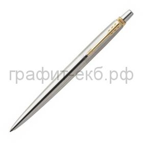 Ручка шариковая Parker Jotter Core Stainless Steel GT K63 сталь/позолота 1953182