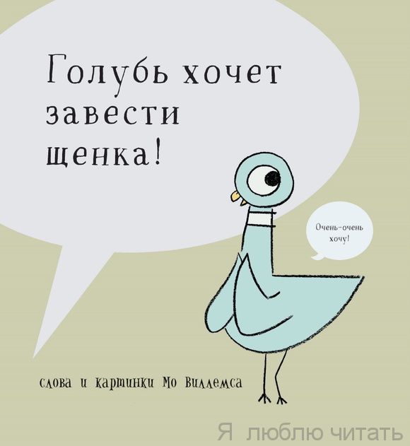 Голубь хочет завести щенка