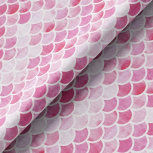 Хлопок Перкаль - Чешуйки на розовом 50х37 limit