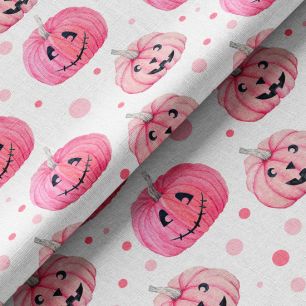 Хлопок Перкаль Тыковки на белом 50х46 limit