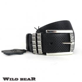 Ремень WILD BEAR RM-028f Black Premium (универсальный)