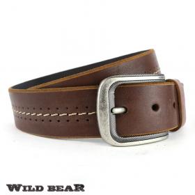 Ремень WILD BEAR RM-042f Brown Premium (универсальный)