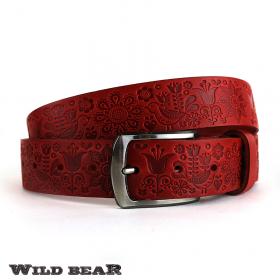Ремень WILD BEAR RM-059f Red Premium (универсальный)