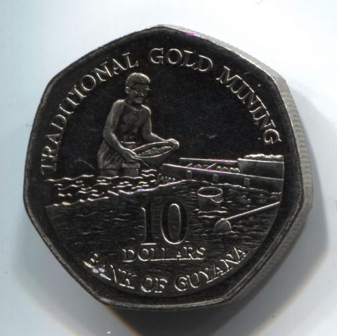 10 долларов 2007 Гайана