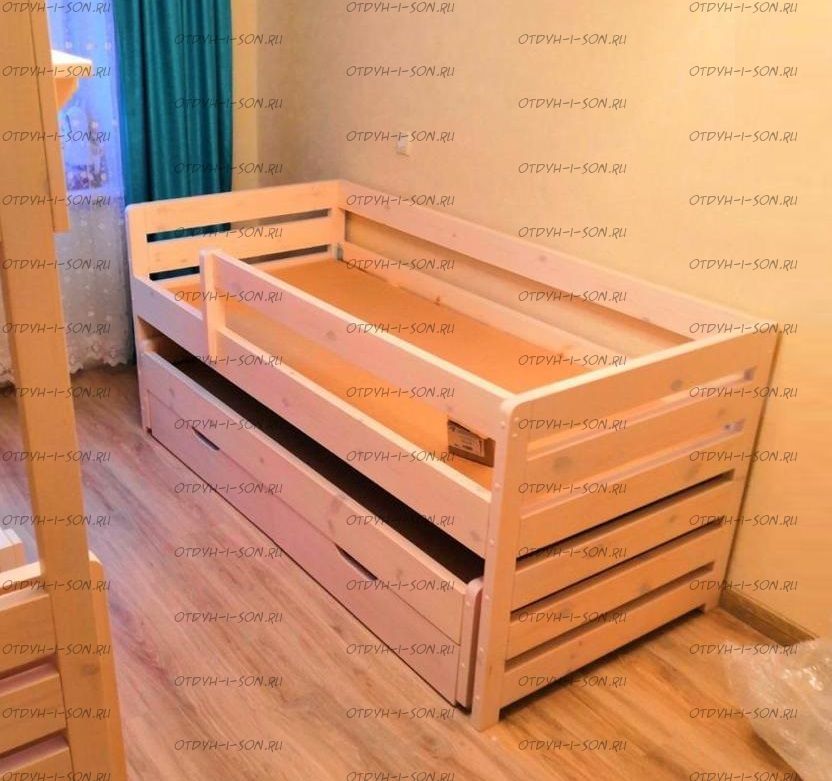 Кровать двухъярусная выкатная Меган №8W, любые размеры