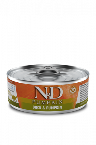 N&D CAT DUCK&PUMPKIN (Утка с Тыквой для кошек) 80г.