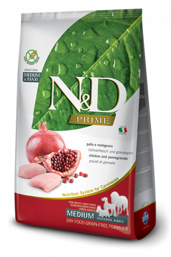 N&D CHICKEN & POMEGRANTE Adult medium & maxi ( Курица+гранат для взрослых cобак крупных и средних пород)