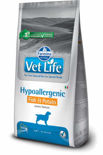 Vet Life Dog Hypoallergenic Fish & Potato (Гипоаллердженик рыба+картофель)