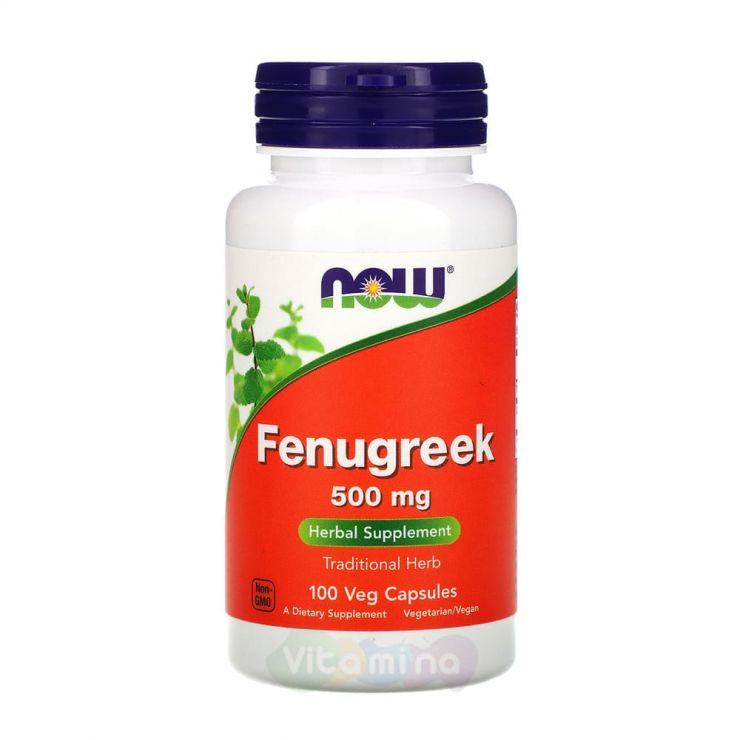 Now Foods Fenugreek Пажитник, 500 мг 100 капс.