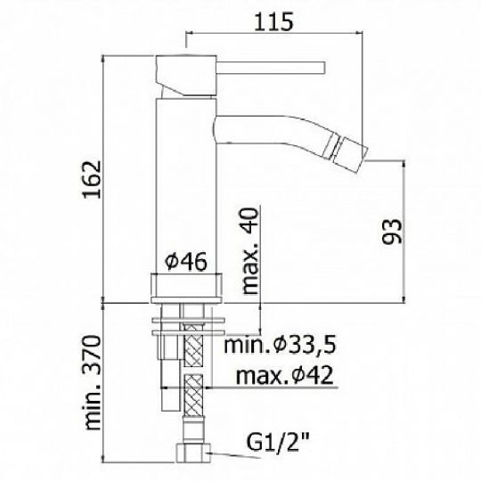 Смеситель для биде Paffoni Light LIG131 ФОТО