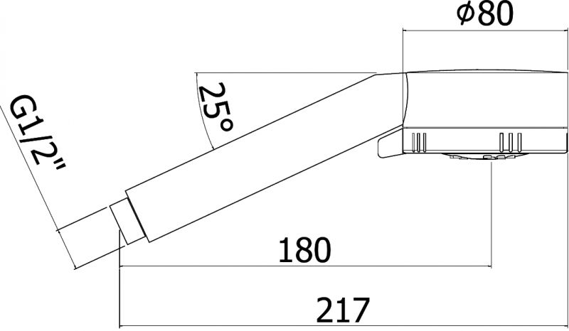 Ручной душ Paffoni Majorca ZDOC070 схема 2