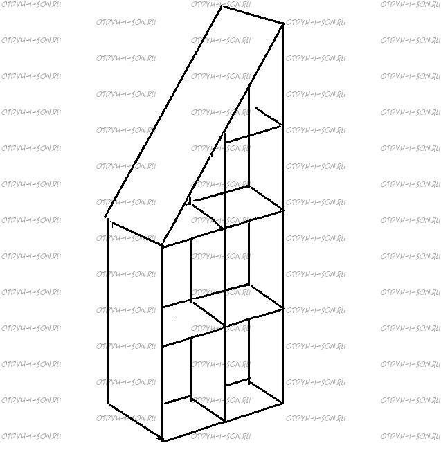 Стеллаж-домик НД-06