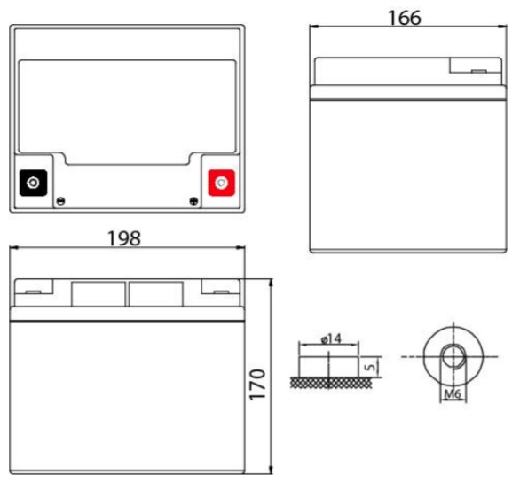 Аккумулятор герметичный VRLA свинцово-кислотный DELTA DT 1240