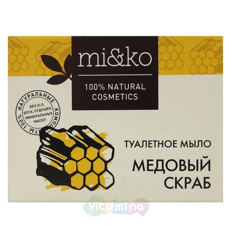 Mi&Ko Туалетное мыло Медовый скраб, 75 г