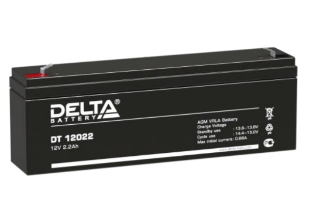 Аккумулятор герметичный VRLA свинцово-кислотный DELTA DT 12022