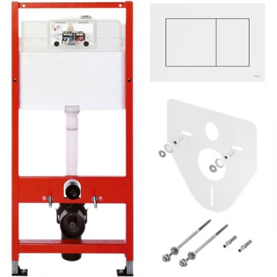 Фото Инсталляция для подвесного унитаза Tece TeceProfil 9400413 с кнопкой смыва