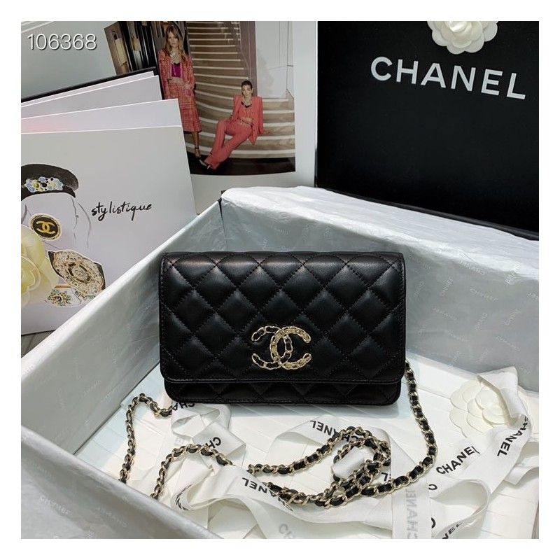 Кошелек CHANEL на цепочке 19,5х13 см