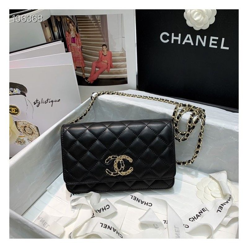 Кошелек CHANEL на цепочке 19,5х13 см