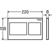 Клавиша смыва Viega Prevista Visign for Style 8611.1 7732 схема 5