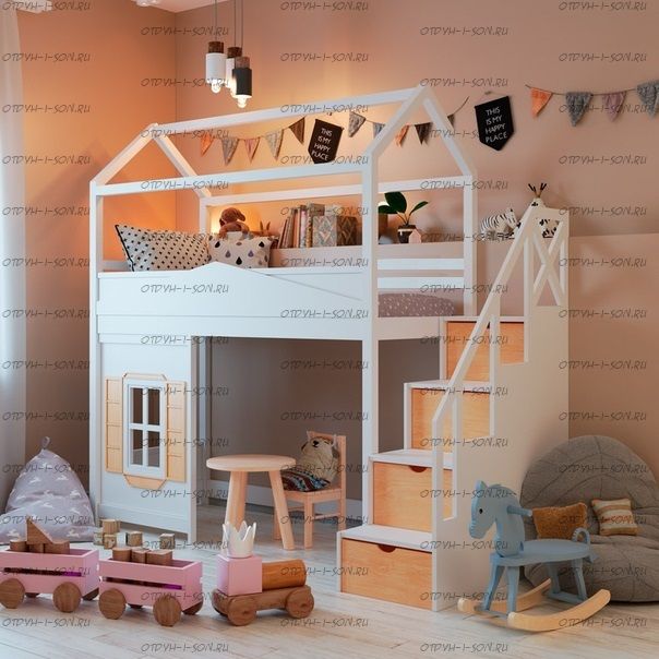 Кровать-чердак Домик Standard №29